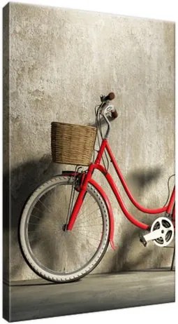 Obraz na plátne Červený bicykel 20x30cm 1219A_1S