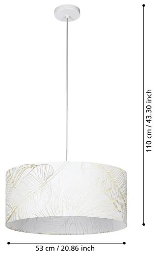 Eglo 900635 - Luster na lanku BUCAMARANGA 1xE27/40W/230V