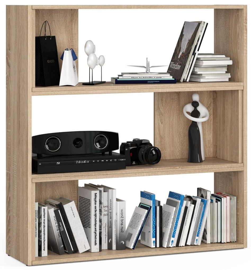 Regál Tivona II (dub sonoma). Akcia -21%. Vlastná spoľahlivá doprava až k Vám domov. 1070830