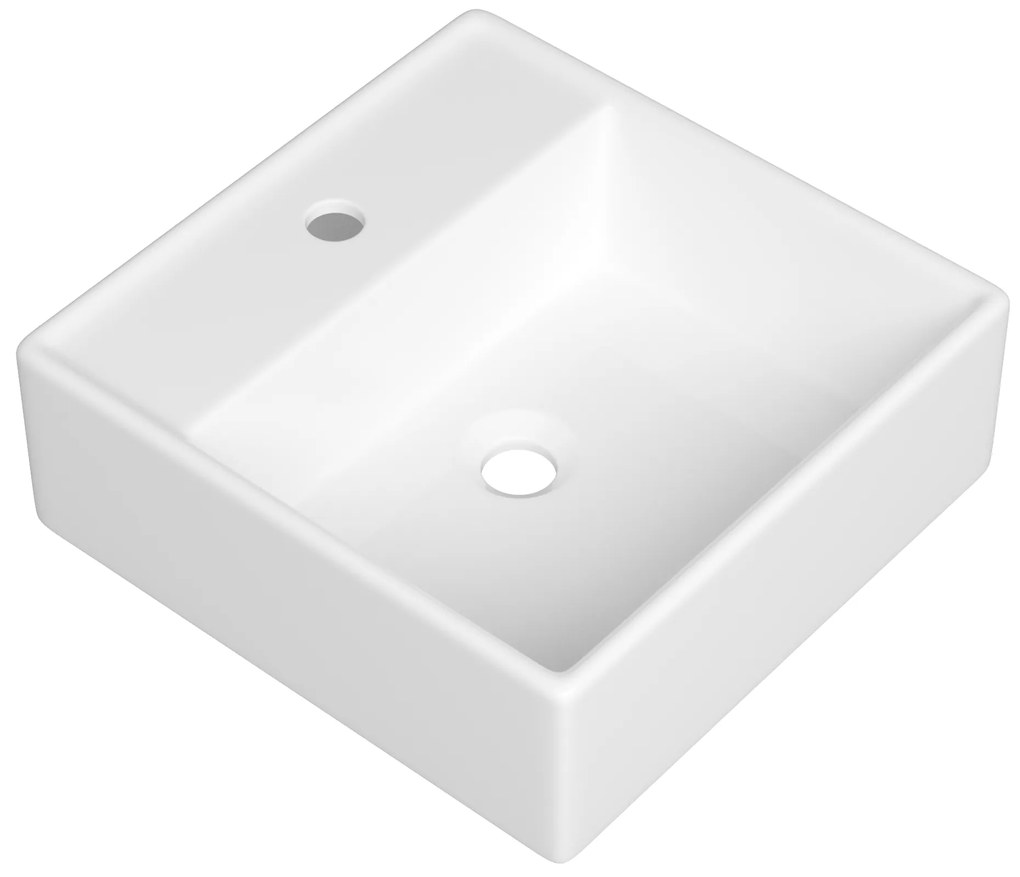 Gamma Gina, umývadlo na dosku 415x380x147 mm, biela lesklá, GMA-UC-GINA