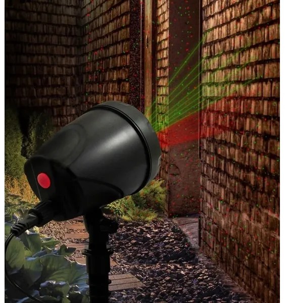 LED Vonkajší laserový projektor LED/5W/230V IP44