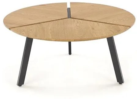 Konferenčný stolík Letha (prirodné drevo + čierna). Vlastná spoľahlivá doprava až k Vám domov. 1048631