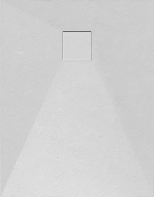Gamma Erga Oldaf, SMC obdĺžniková sprchová vanička 80 x 90 cm, biela matná, ERG-GMA-OL-8090