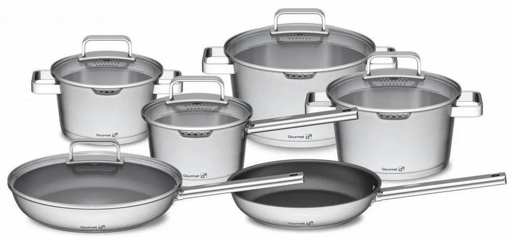 G21 sada hrncov PE6352115 Gourmet Magic s panvicou navyše 11 dielov