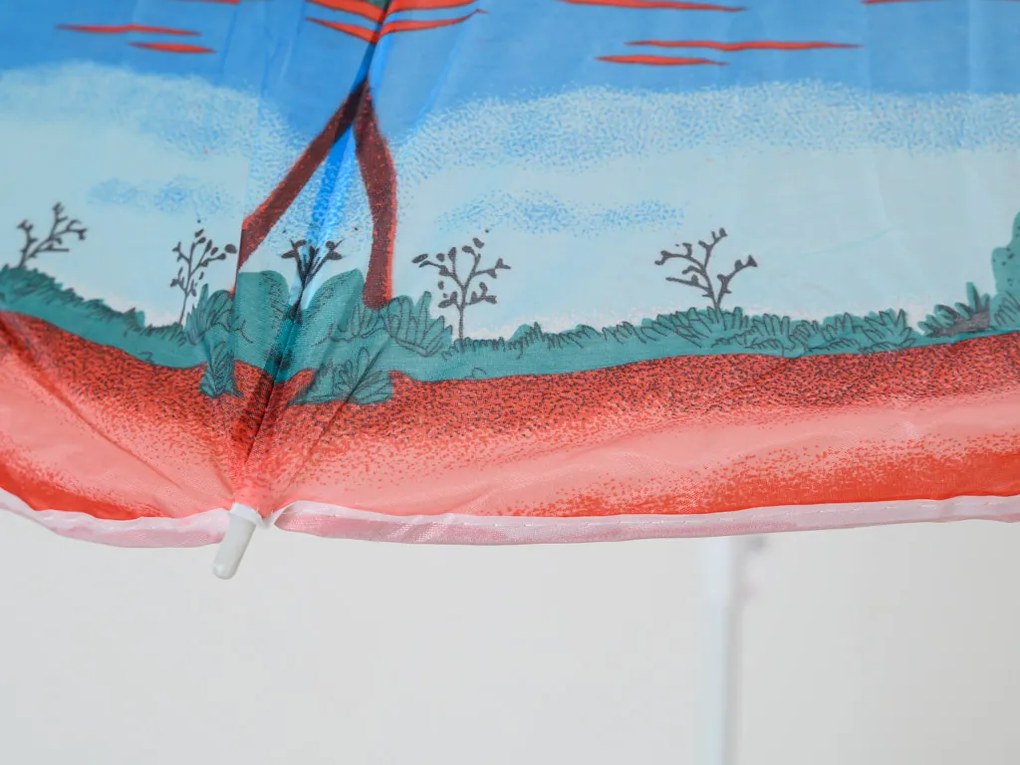 Slnečník PALM BEACH 180 cm, červený