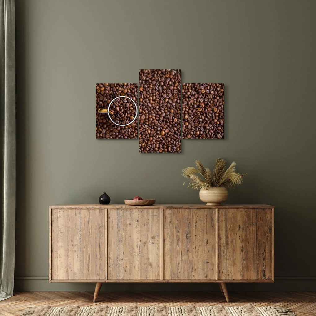 Obraz - kávové zrná (90x60 cm)