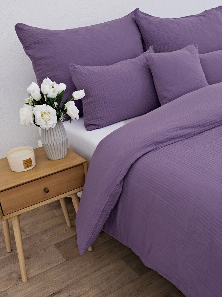 Francúzske mušelínové obliečky – Alexia levanduľová