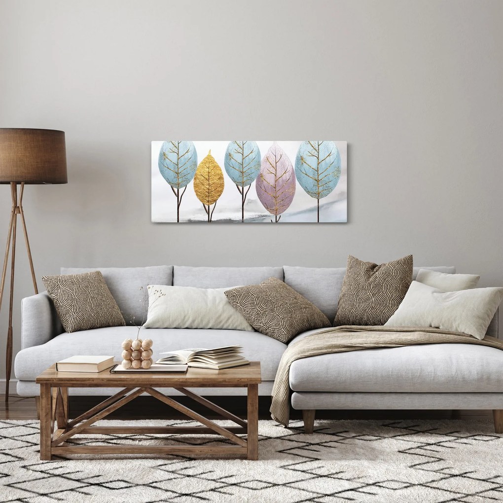 Obraz - Dizajnové stromy (120x50 cm)