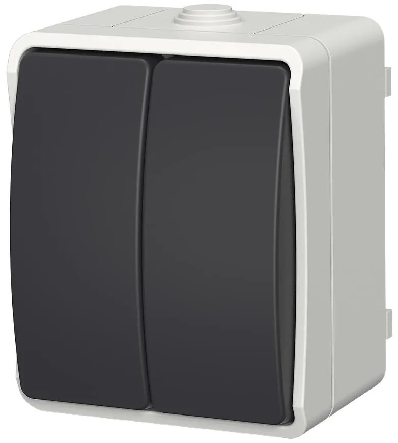 Vypínač lustrový AQUA PLUS IP54 grey 40113