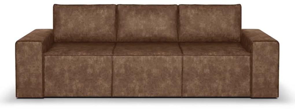 Pohovka pre 3 osoby s funkciou spania TED Svetlo hnedá