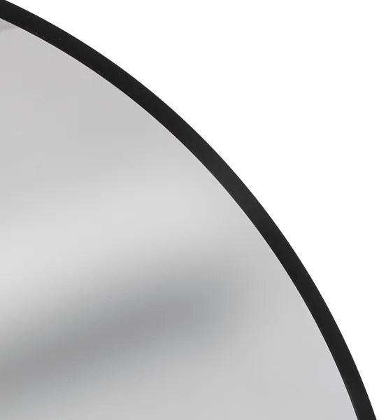 Atmosphera - Nástenné zrkadlo ALICE pr. 70 cm čierne