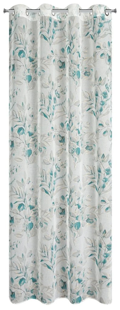 ZÁVES NA KRÚŽKOCH AVA 140X250 CM LISTY