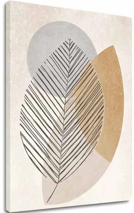 Obraz na plátne Jemný List - Minimalistická Dekorácia