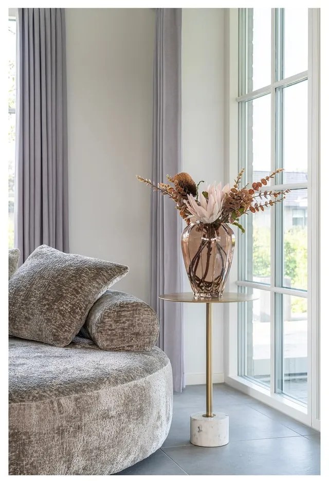 Kovový okrúhly odkladací stolík ø 41 cm Lecco – House Nordic