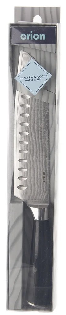 Nôž kuchynský Santoku, damašková oceľ/pakka, 18,5 cm