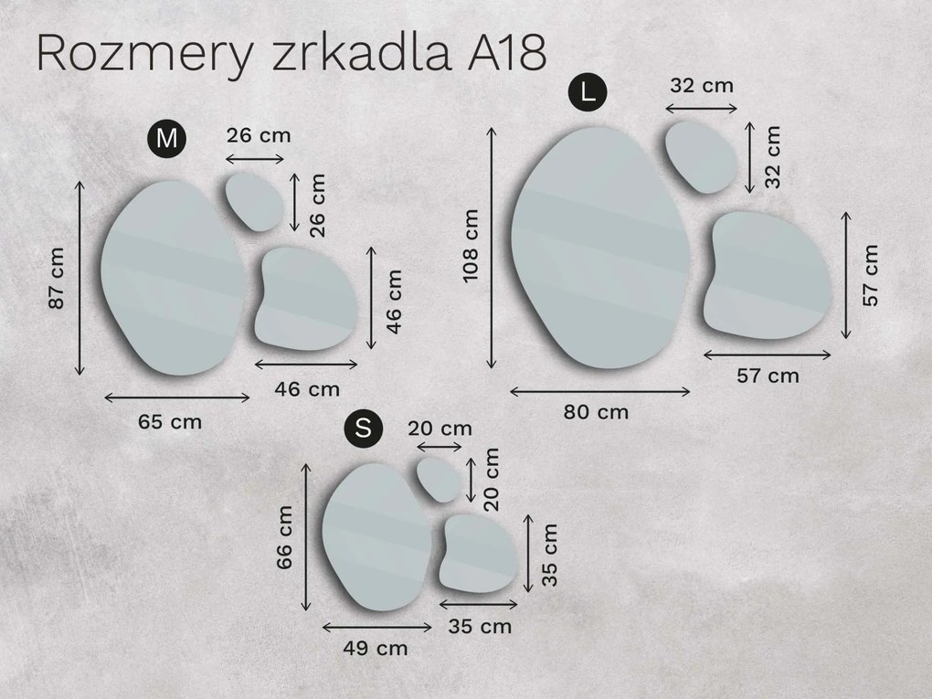 Organické LED zrkadlo do kúpeľne s osvetlením A18 S