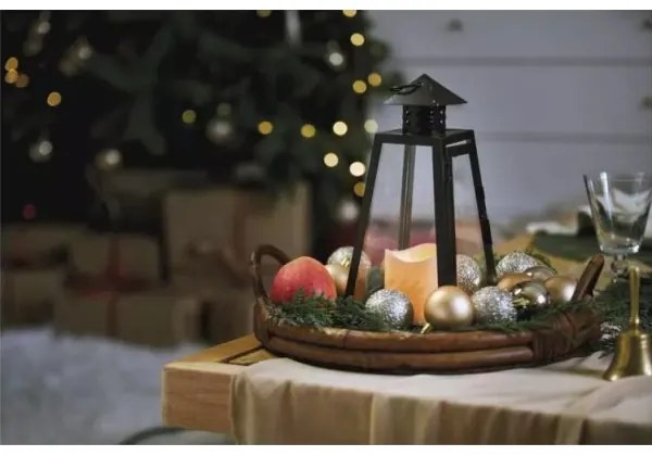 LED Vianočná dekorácia LED/3xAAA lucerna