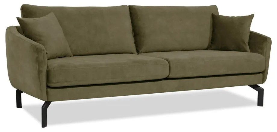 Zelená zamatová pohovka 230 cm Magic - Scandic