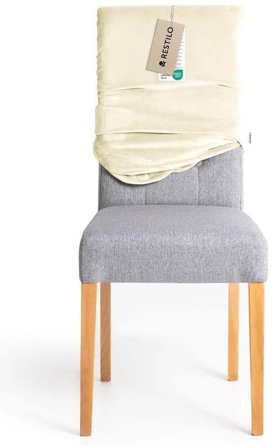 Krémový napínací poťah na stoličku 48 cm Sento – Restilo