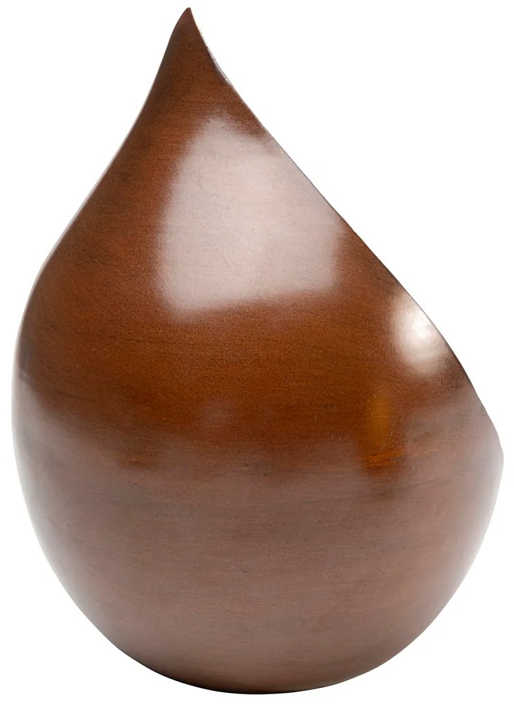 Uovo Drop svietnik zlato-hnedý 17 cm