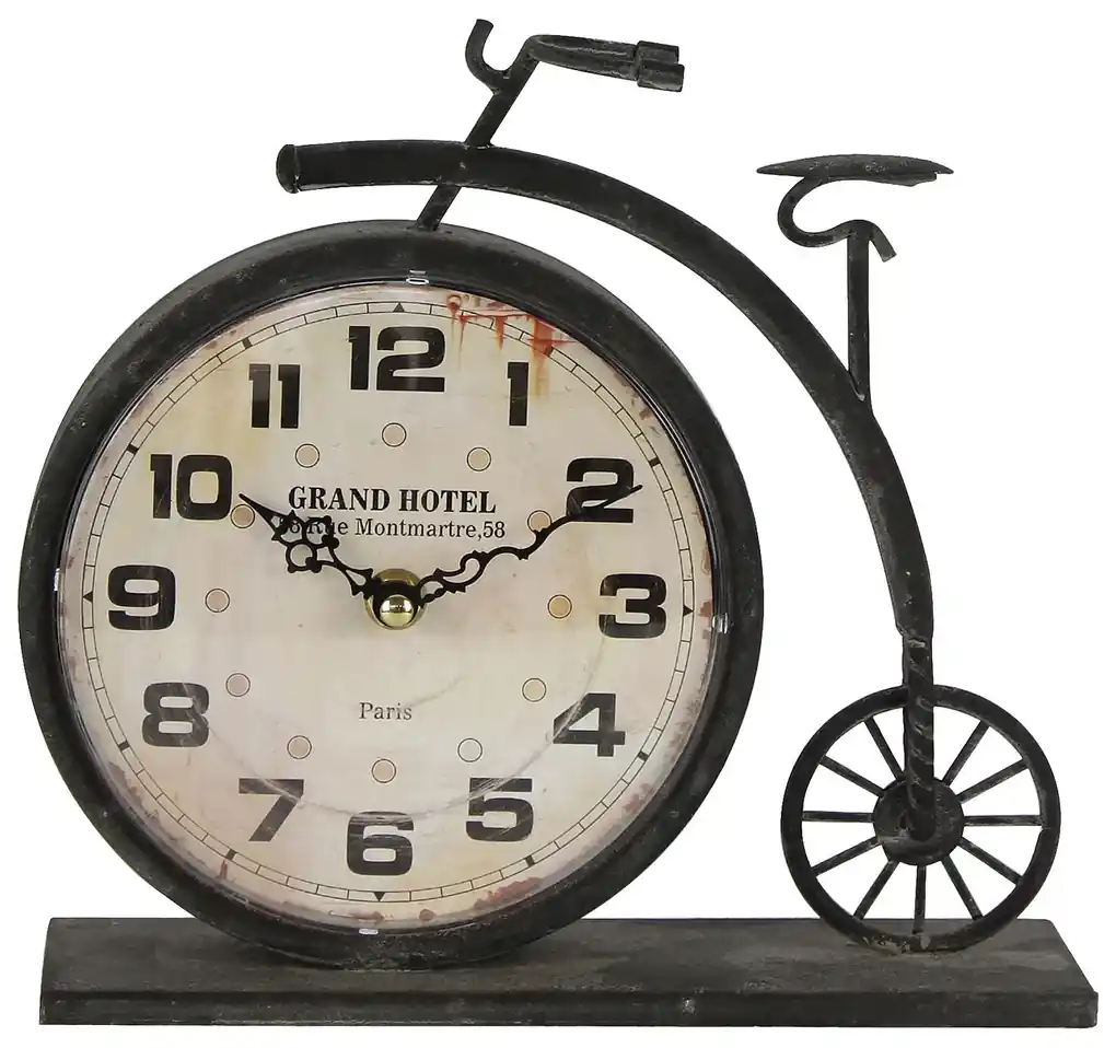 Stolové hodiny v tvare retro bicykla - 23 * 7 * 22 cm | BIANO