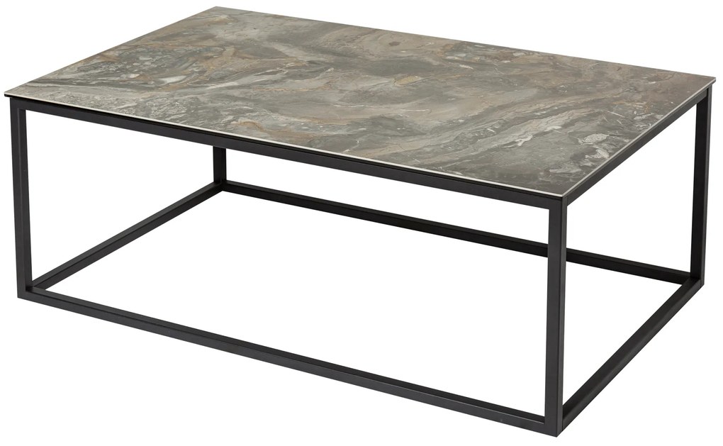 Konferenčný stolík Symbiosis 100cm mramorový vzhľad keramika