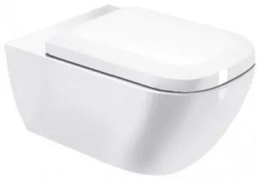 DURAVIT Happy D.2 závesná WC misa 36,5 x 54 cm Rimless, s upevnením Durafix, biela 2222090000
