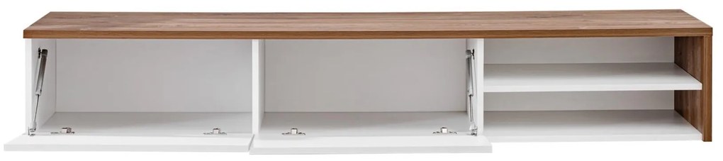 Tv stolík/skrinka Dalton (dub sterling + biela matná). Akcia -20%. Vlastná spoľahlivá doprava až k Vám domov. 1097687