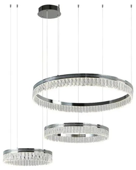 LED Stmievateľný krištáľový luster na lanku THALIA LED/120W/230V 3000-6000K + DO