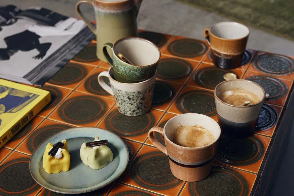 HK living Keramický hrnček na cappuccino 70's Mug Hail 300 ml