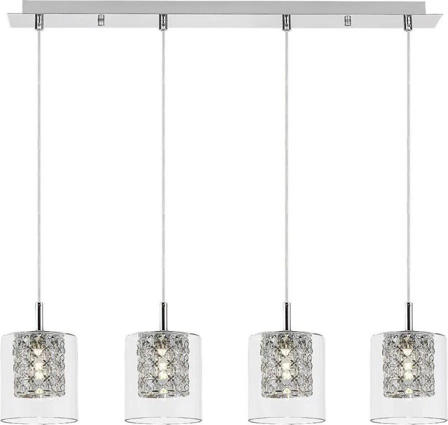 Rabalux 3116 - Krištáľový luster na lanku DUCHESS 4xG9/40W/230V