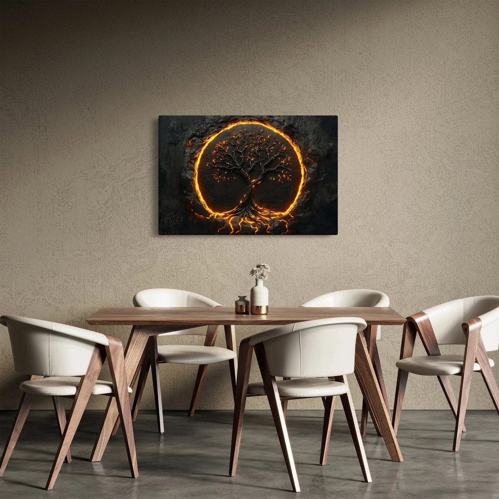 Obraz – Strom života v láve II. (90x60 cm)