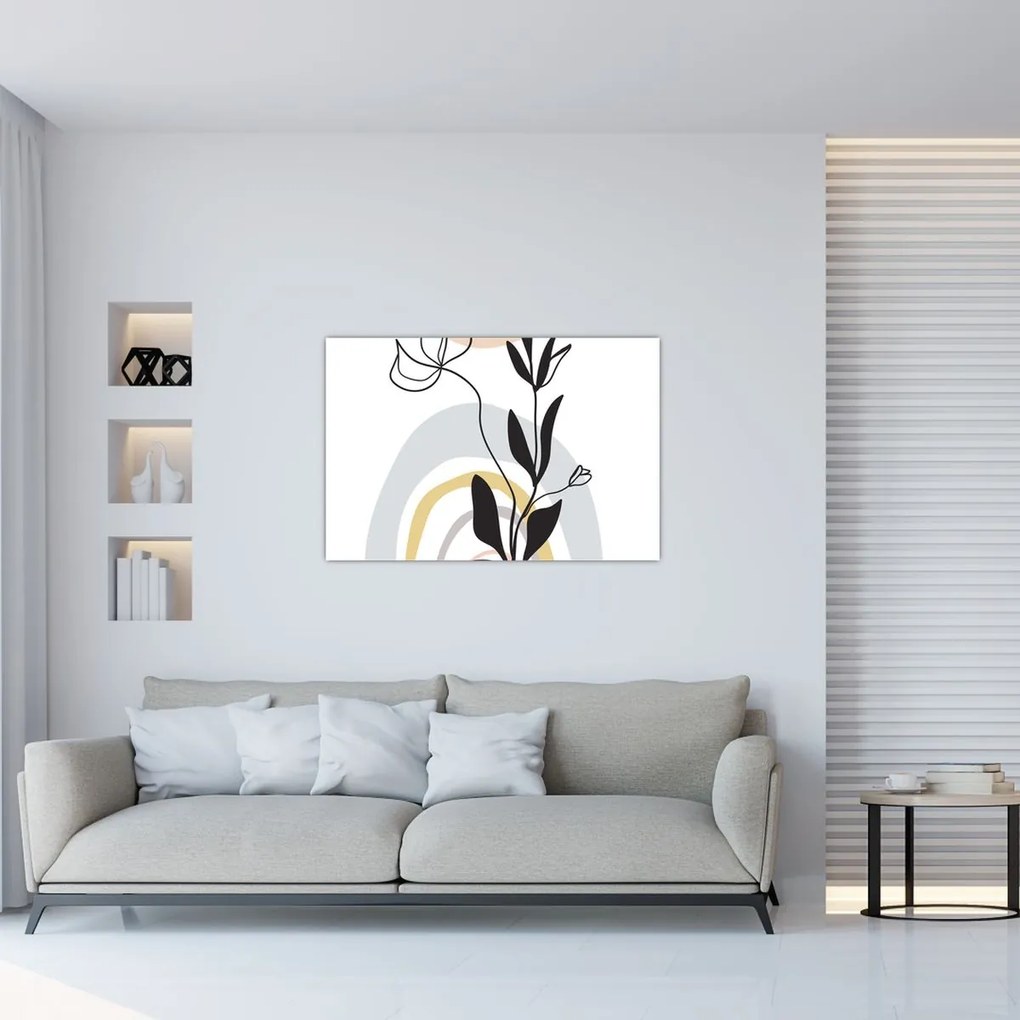 Obraz - Kvety vo váze N⁰1 (90x60 cm)