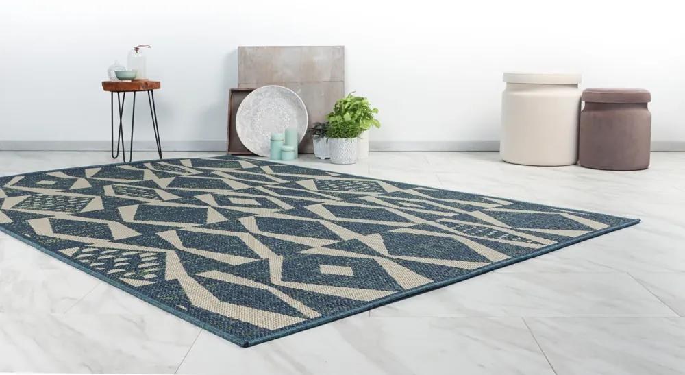 Lalee Kusový koberec Capri 302 Blue Rozmer koberca: 120 x 170 cm