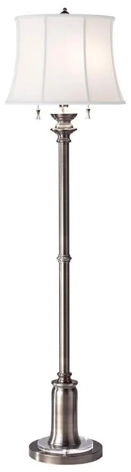 Feiss FE-STATEROOM-FL-AN - Stojacia lampa STATEROOM 2xE27/60W/230V strieborná
