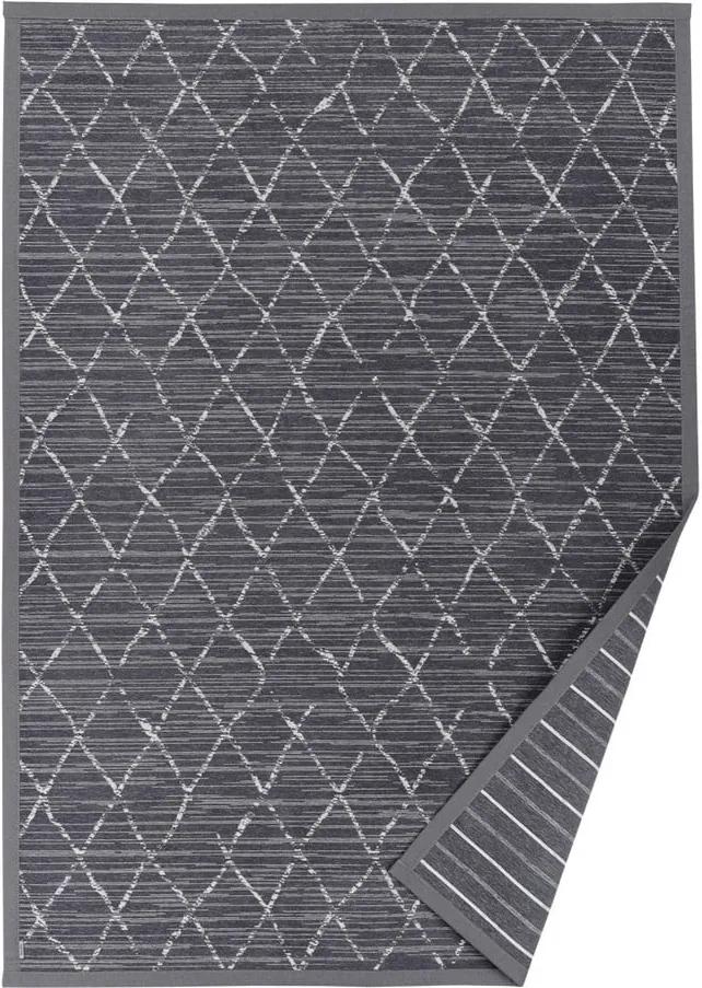 Sivý vzorovaný obojstranný koberec Narma Vao, 70 × 140 cm