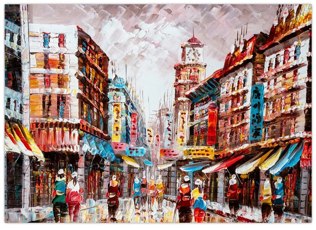 Obrázok - Hong Kong, olejomaľba (70x50 cm)