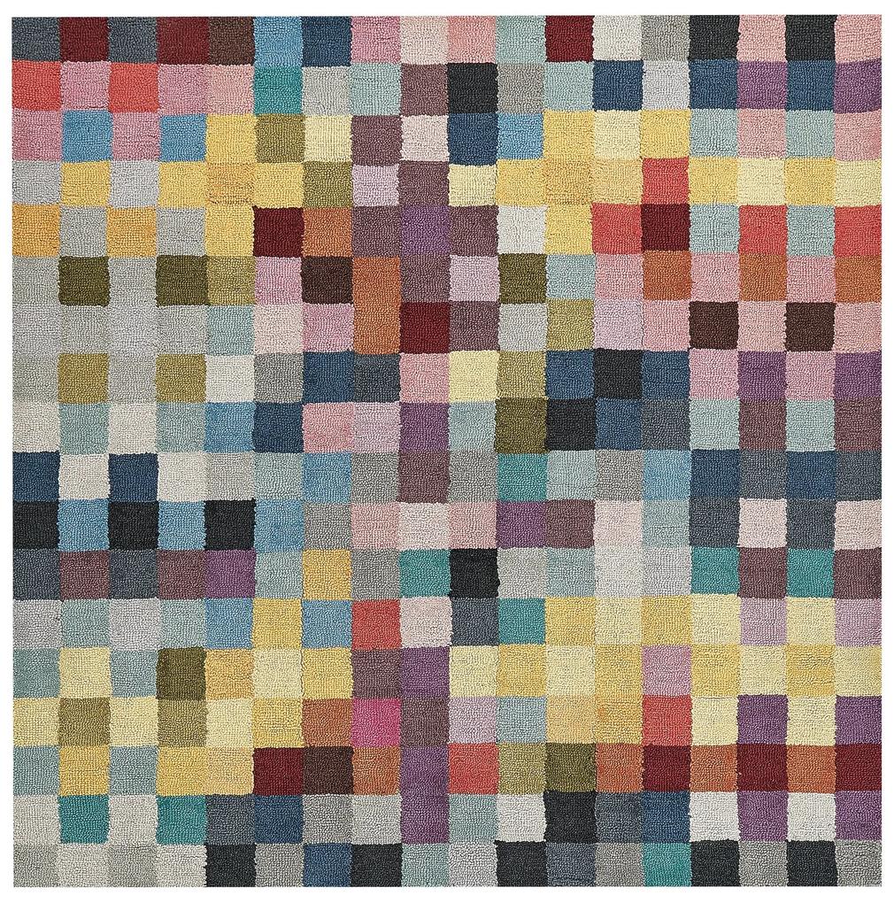 Vlnený koberec 200 x 200 cm viacfarebný KANDIRA Beliani