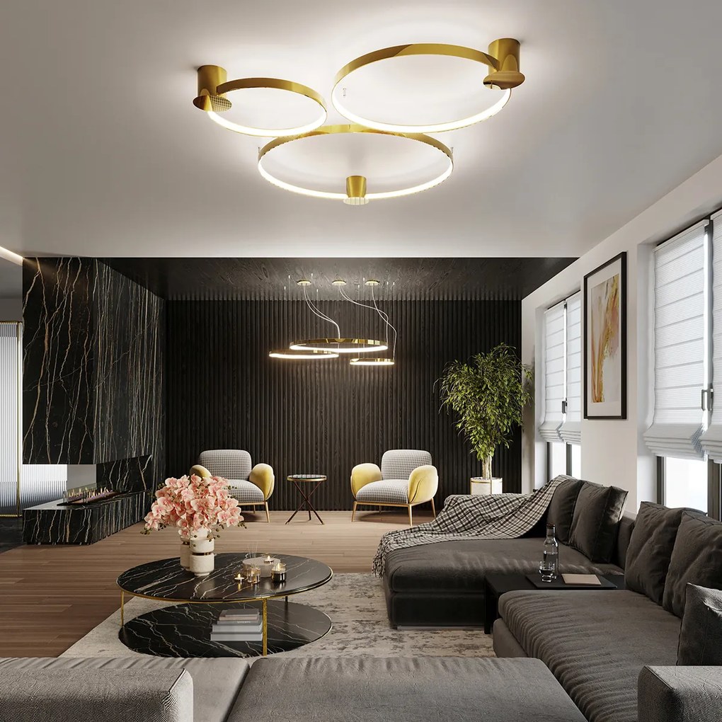 Stropné LED svietidlo Rio 78, 1x LED 50w, 3000k, g