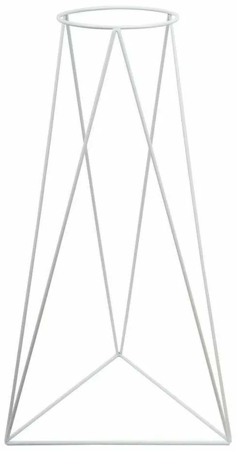 STOJAN NA KVETINÁČ TRIANGLE 60X50X24 CM BIELA