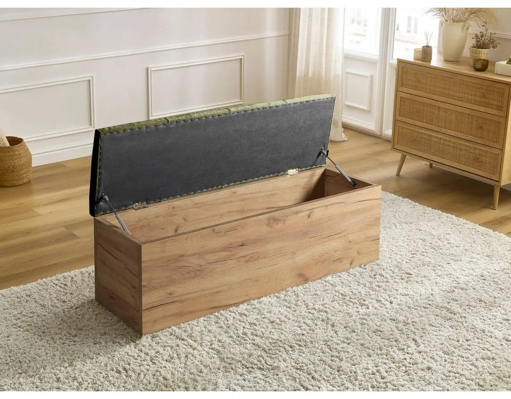 Lavica v zelenej a prírodnej farbe Kumo - Bobochic Paris