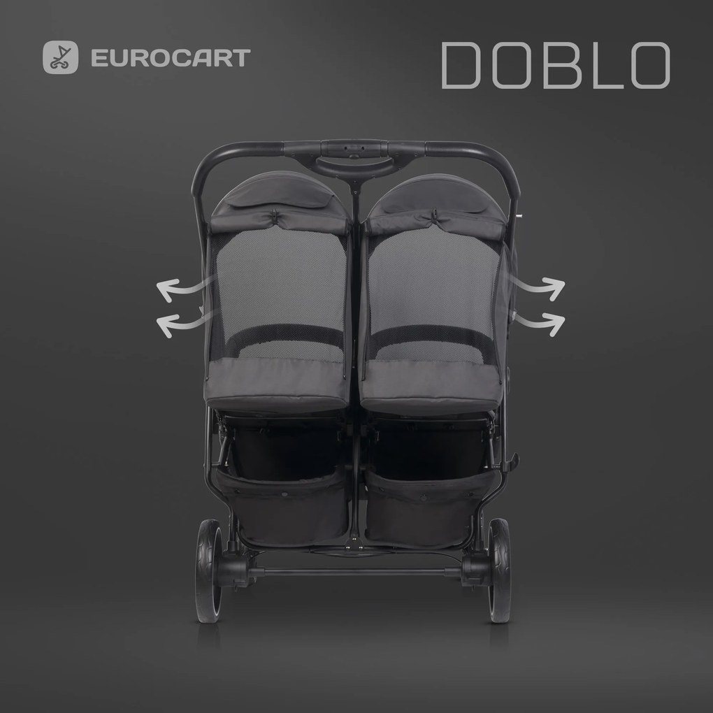 Súrodenecký kočík Euro-Cart Doblo Iron