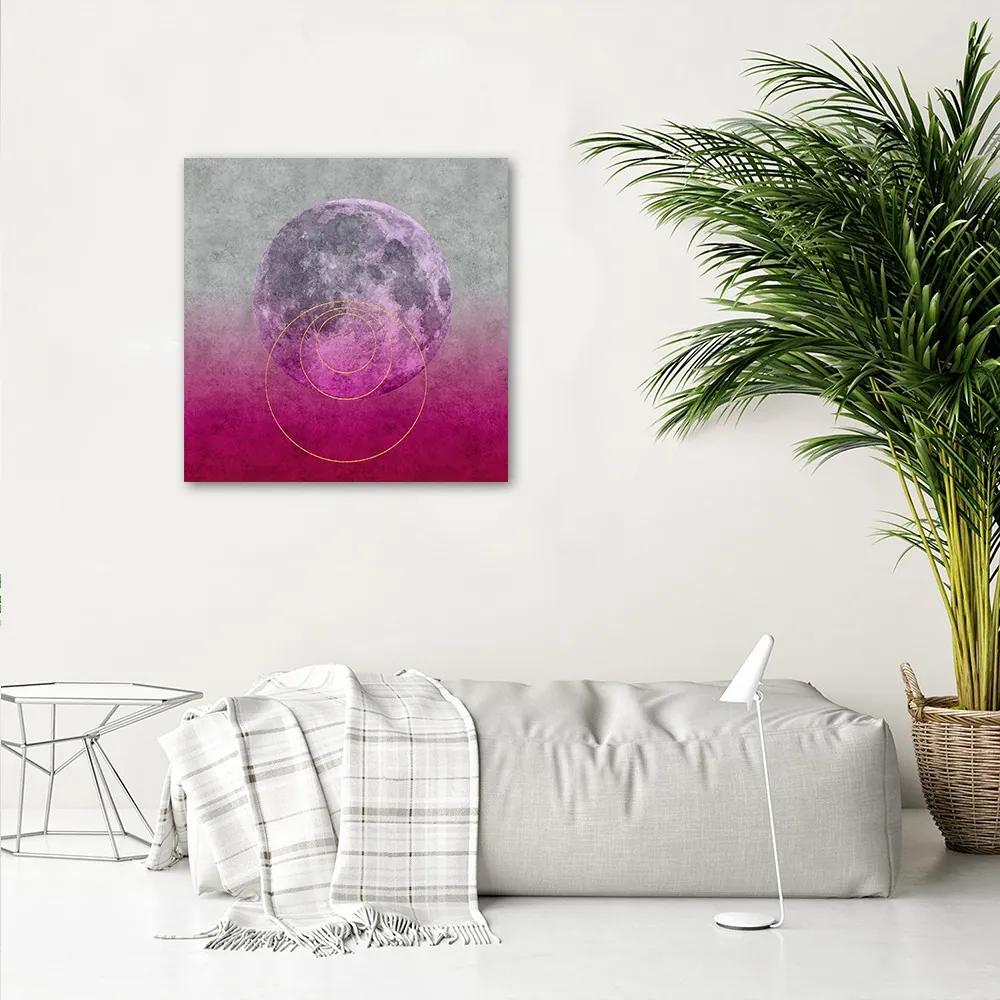 Gario Obraz na plátne Mesiac na ružovom pozadí - Andrea Haase Rozmery: 30 x 30 cm