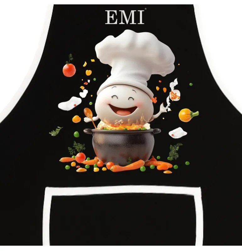 Kuchynská zástera Gusto EMI, sivá