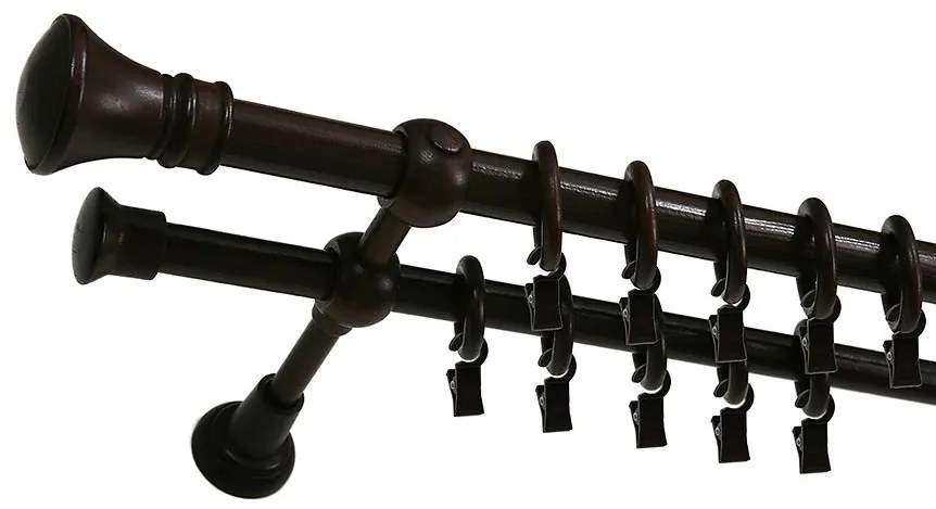 Garniža helios fi25 II 300cm wenge