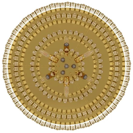 Eglo 39612 - Stropné svietidlo CALMEILLES 10xE14/25W/230V priemer 78 cm