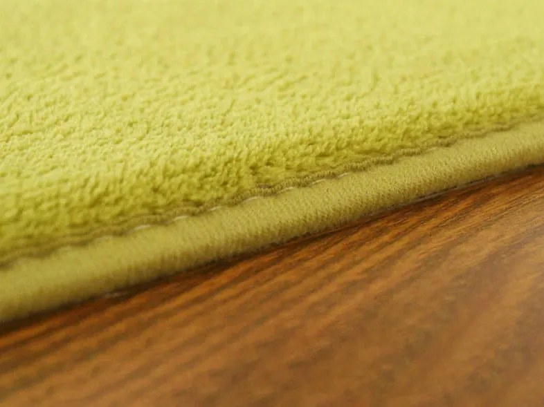 TZ Zelený jednofarebný obdĺžnikový koberec Polar 200x300