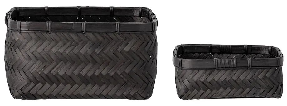 Bambusové košíky v súprave 2 ks 24x24x12 cm Donia – Bloomingville