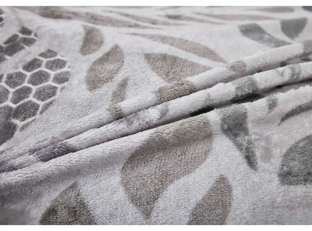 Sivé obliečky na jednolôžko z mikroplyšu 140x200 cm Judith – My House