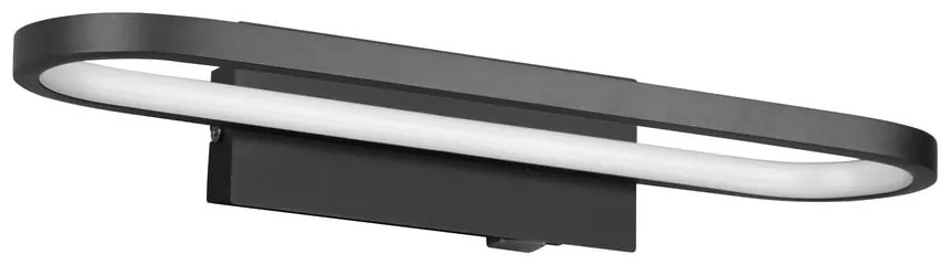 Matne čierne LED nástenné svietidlo (dĺžka 40 cm) Gianni - Trio